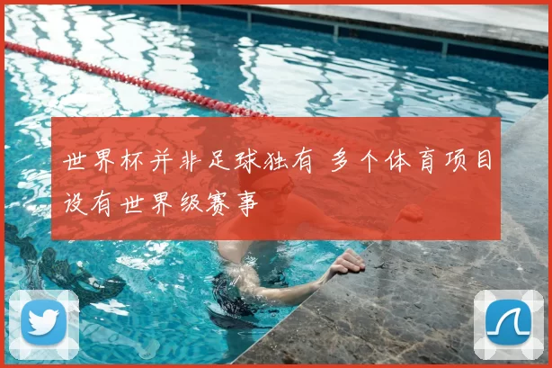 世界杯并非足球独有 多个体育项目设有世界级赛事