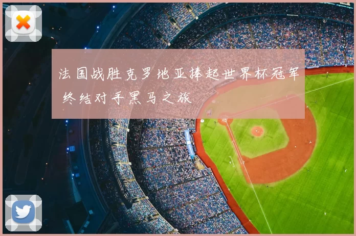法国战胜克罗地亚捧起世界杯冠军 终结对手黑马之旅